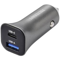 VOLTCRAFT CPS-38W/ 2 VC-RA381 USB Ladegerät 38 W 1x USB-A, 1x USB-C® Silber-Schwarz KFZ VC-13990870