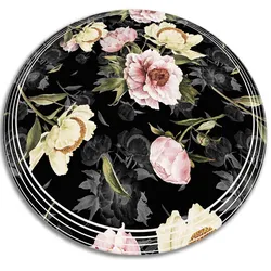 VINYL TEPPICH Ø70 cm Rosen