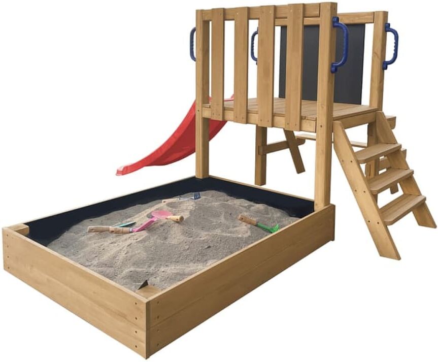 Axi Mini aire de jeux avec toboggan rouge Rouge 209x108x88cm