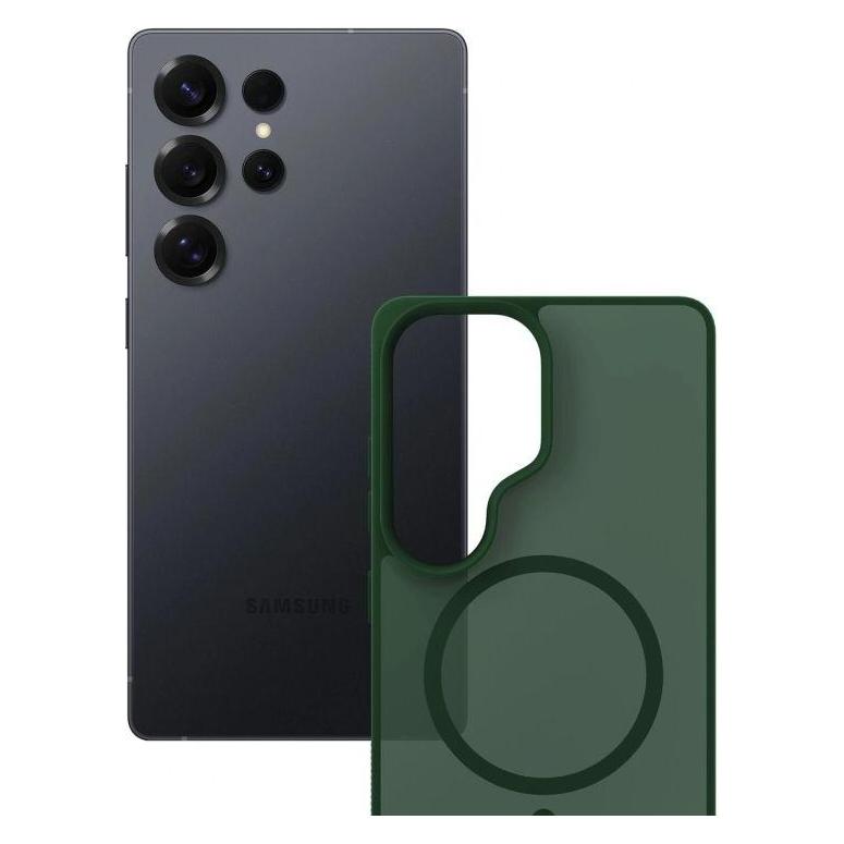 3MK Other goods Smoke MagCase for Samsung Galaxy S25 Ultra - Green-Translucent (Samsung Galaxy S25 Ultra) (5903108741224)