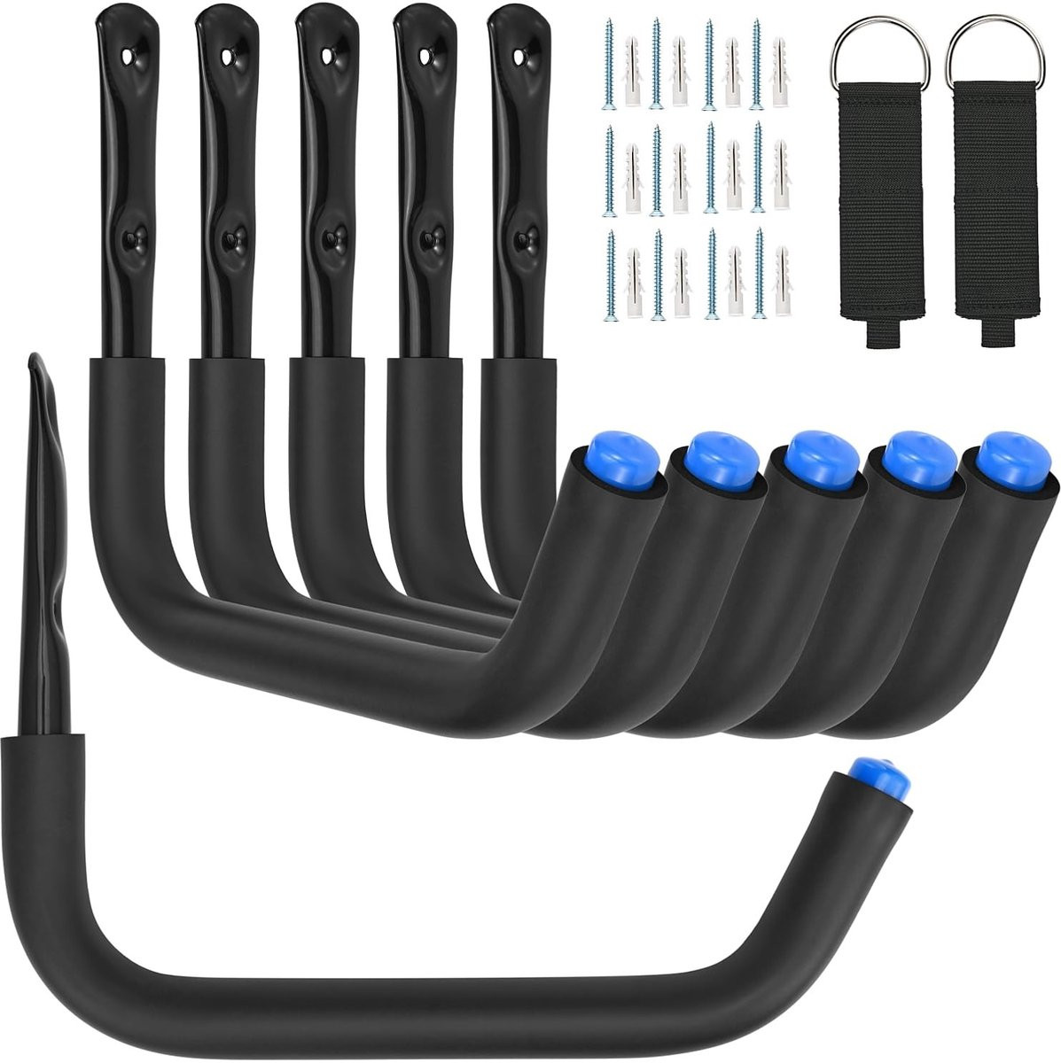Dailygoods Heavy Duty Opberghaak 32 cm - 6 stuks