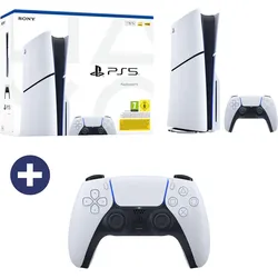 Sony PlayStation 5 Disc-Edition (E-Chassis) + DualSense Wireless-Controller white V3