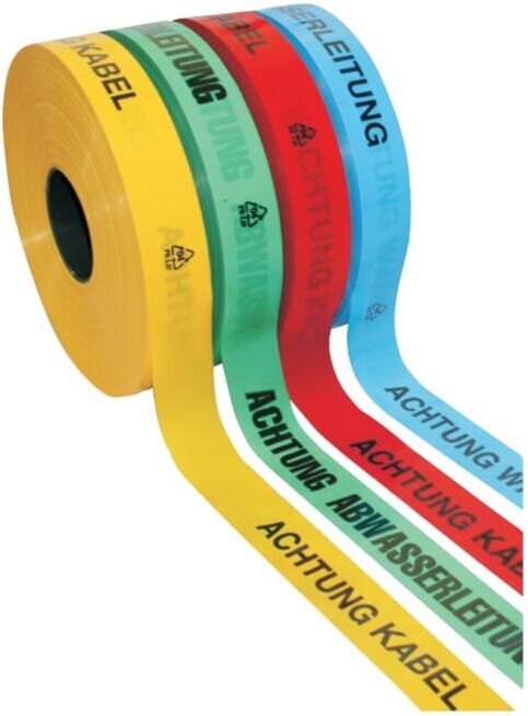 KELMAPLAST Ruban de signalisation de tranchée 250 m jaune pour conduites (1001500400250010100120300)