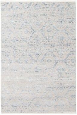 ECARPETGALLERY Hand-knotted Heritage Grey Silk, Wool Rug - 4'1 x 6'1