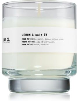 The Olphactory Lab Co. Lemon & Salt vela perfumada 200 g. Lab Co. Lemon & Salt