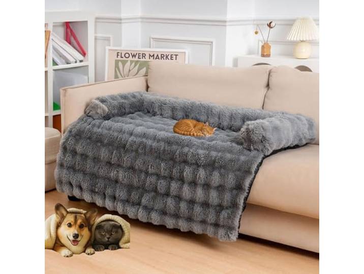 2026 Neu Luxuriöses Cozy Kuscheliges Hundebett Sofabett, Weich Hundebett Auto mit Erhöhte Ränder, Wasserabweisend Rutschfeste, Geben Sie Hunden Ein Gefühl Von Sicherheit und Wärme(A,XL 120*95*16cm)
