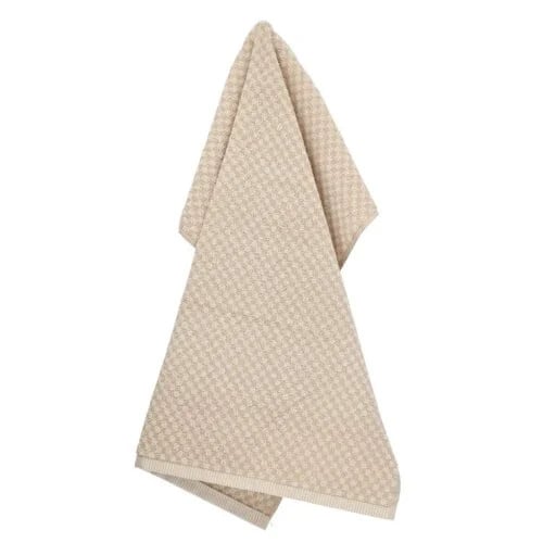 Bunzlau Castle Small Check keukendoek Sand 53 x 60 cm