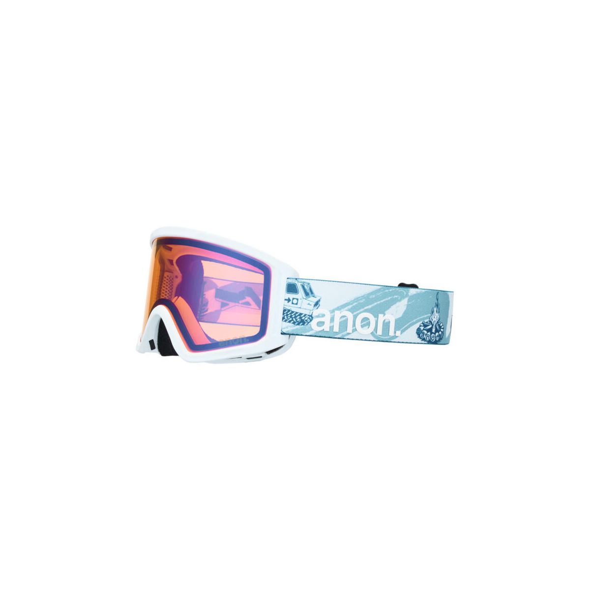 Anon Tracker 2.0 Goggles + MFI Face Mask mountain party/blue amber (EWM) Regular NA 2225515-EWM-NA
