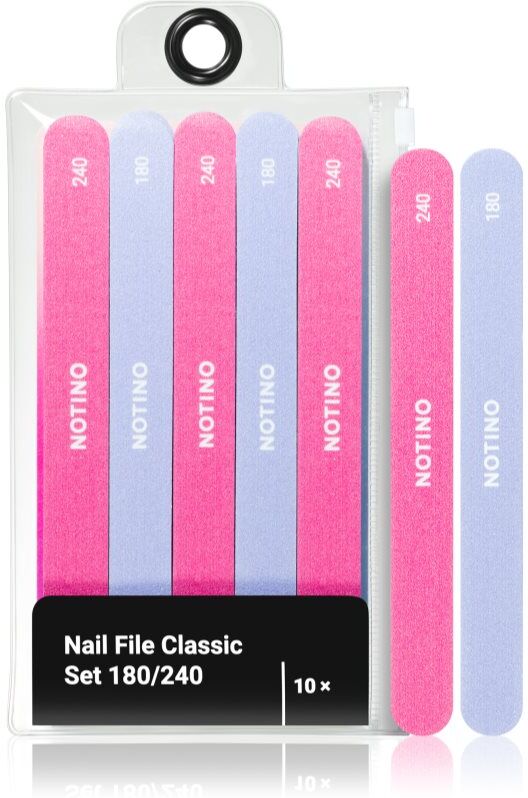 Notino Nail File Classic Set 180/240 kit de limes à ongles