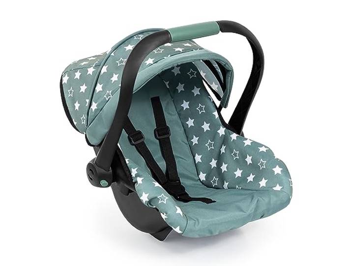 Bayer Design EasyGo Puppen-Autositz mit Gurt und Sonnenschutz-Dach