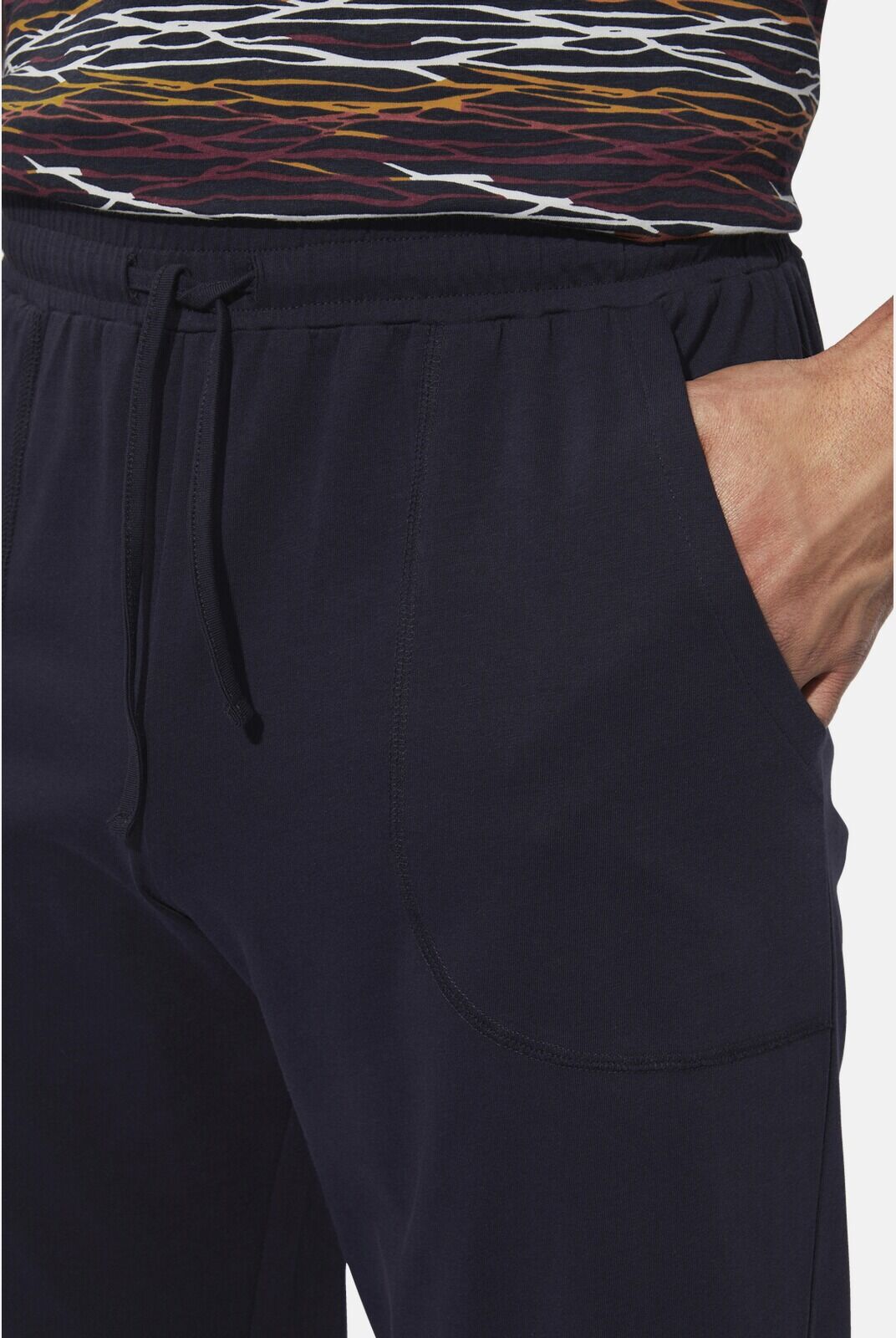 Schlafanzug BABISTA "Schlafanzug NERANDO", Herren, Gr. L, blau (dunkelblau), Obermaterial: 100% Baumwolle CO., Homewear-Sets Schlafanzug