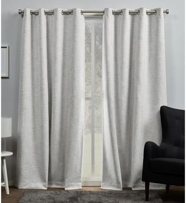 ATI Home Burke Complete Blackout Grommet Top Curtain Panel Pair