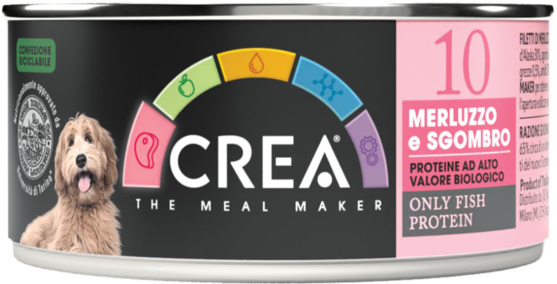 Crea Dog Lattina Merluzzo e Sgombro 90G
