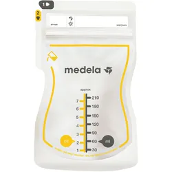 Medela, Babynahrungsbehälter, Easy Pour Muttermilchbeutel x100