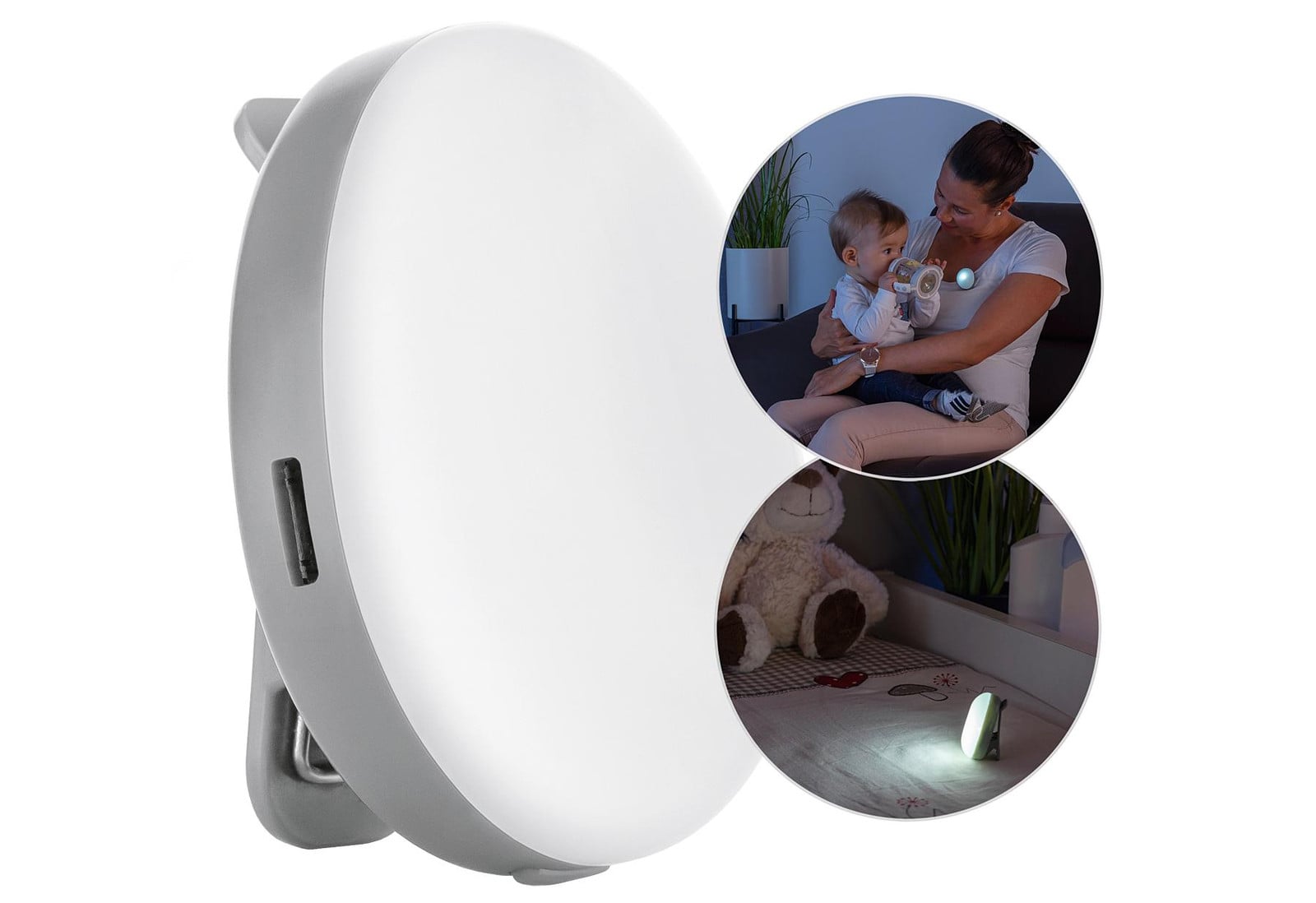 Reer ClipLight LED nachtlampje met bevestigingsclip en timer