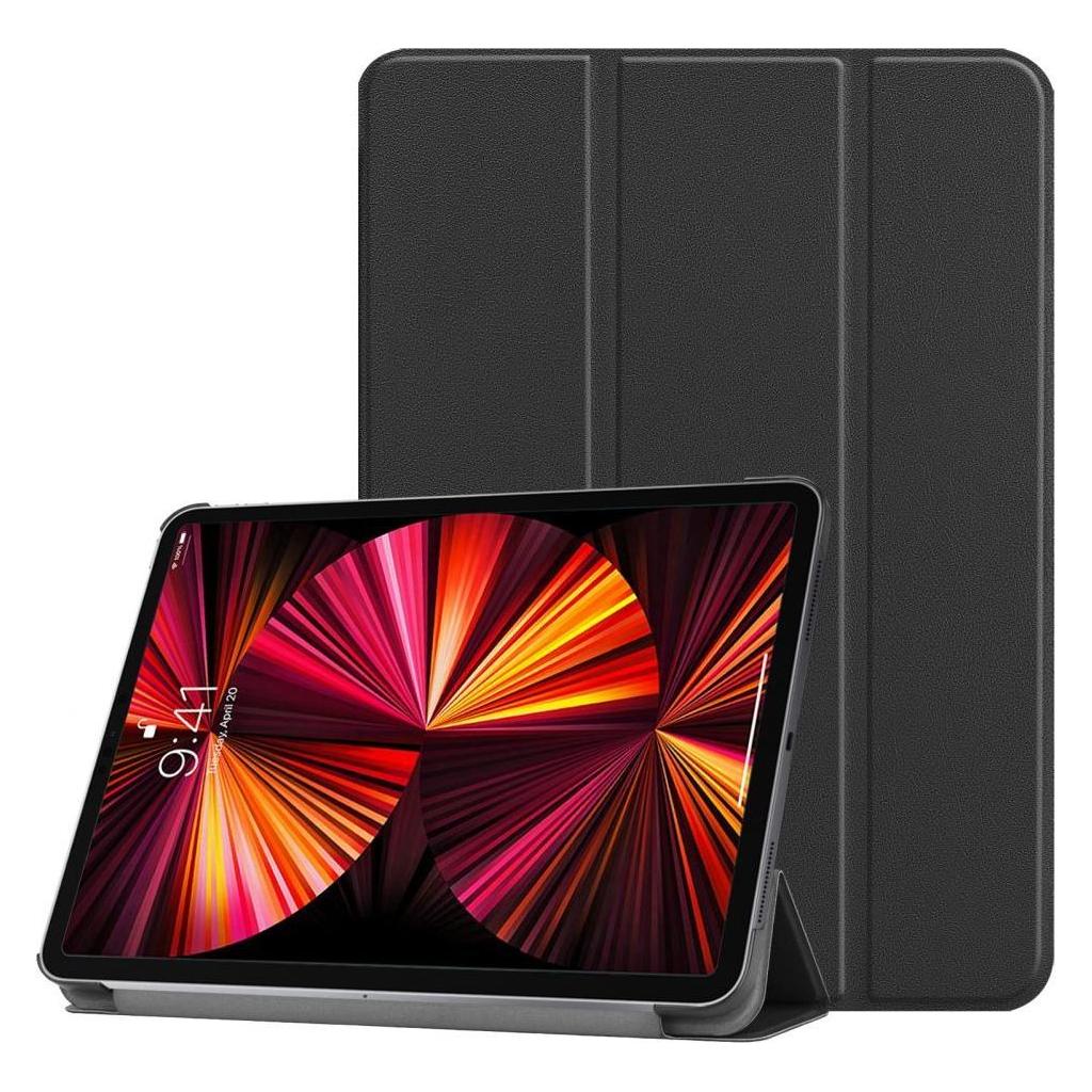 iLike iPad Pro 12.9 6th Gen Tri-Fold Eco-Leather Stand Case (Apple iPad Pro 12.9 2022) (ILK-TRC-A3-BK)