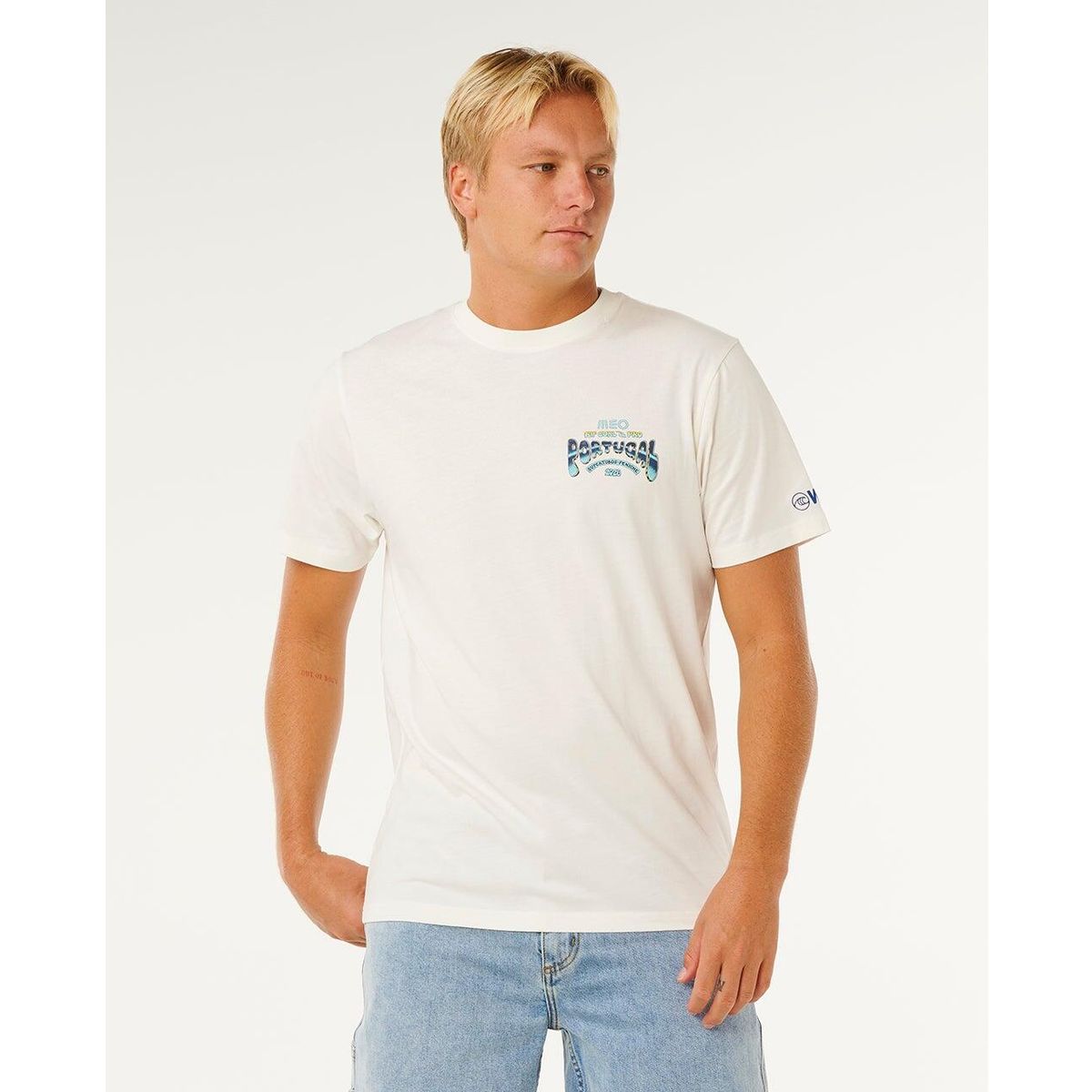 RipCurl MEO Peniche Pro 26 Event Tee bone (3021) 2XL 0YFMTE-3021-2XL