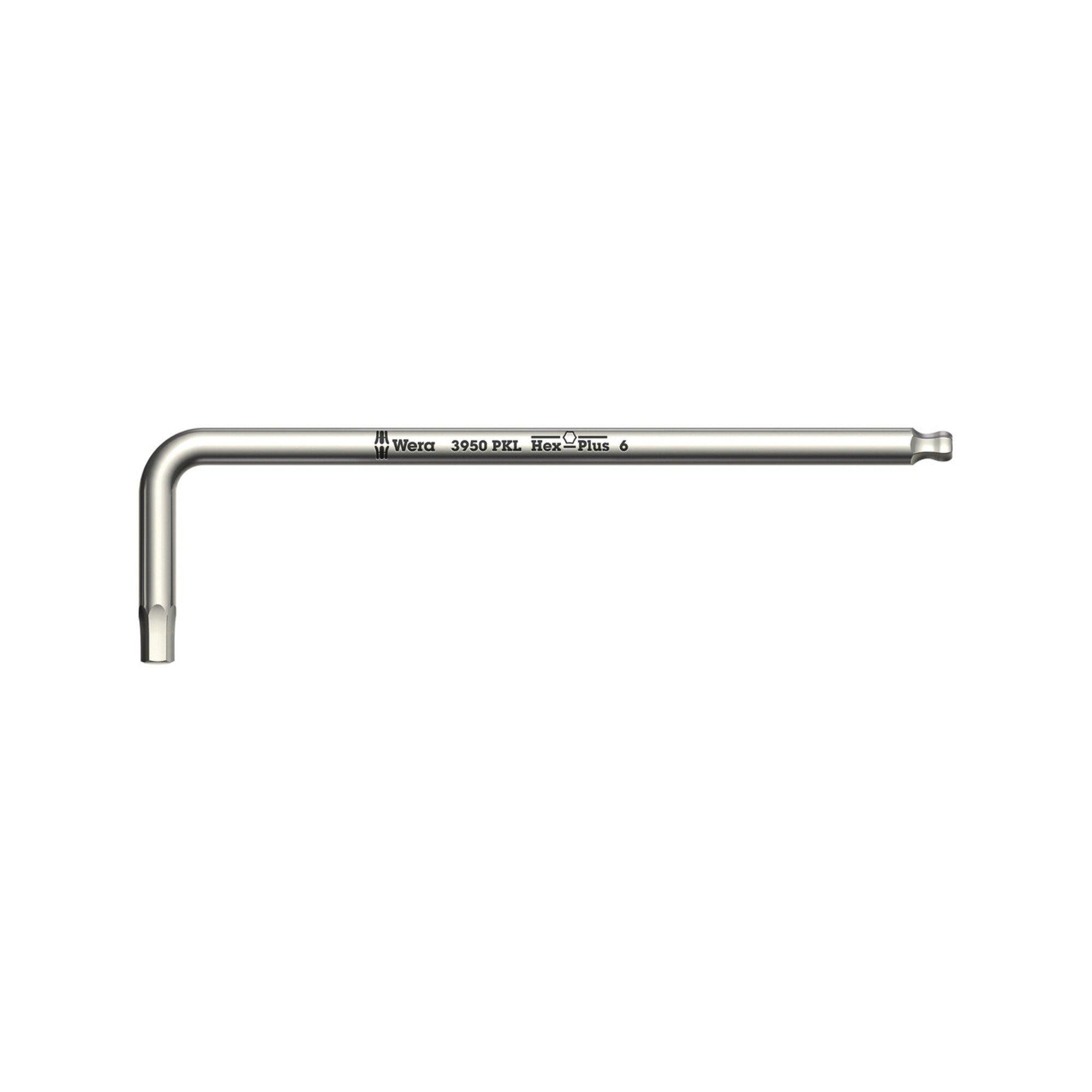 Wera 3950 PKL Winkelschlüssel, metrisch, Edelstahl, 3 x 123 mm (05022703001)