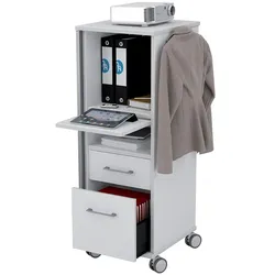 ROCADA 4037 Caddy Hotdesk Basic Regal mit Auszügen, grau, grau