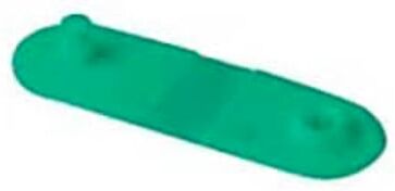 Zebra 97032 cierre clip pulsera color verde