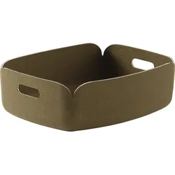 Restore Aufbewahrungskorb 31 x 40 cm niedrig khaki