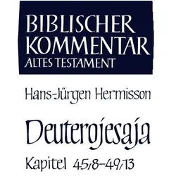 Deuterojesaja (45,8-49,13), Sachbücher von Hans-Jürgen Hermisson
