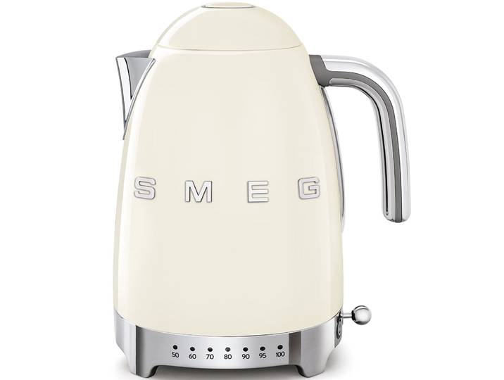 Bouilloire à température réglable 1,7l crème smeg