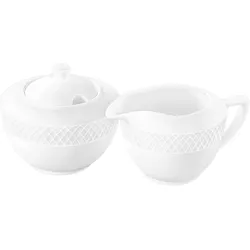 Wilmax England Wilmax Zucker- und Sahneset 2-teilig Porzellan 340 ml, 1er Set