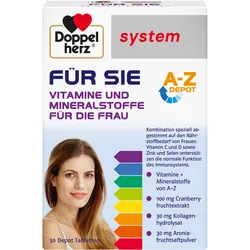Doppelherz system  FÜR SIE VITAMINE UND MINERALSTOFFE  30 St Tabletten