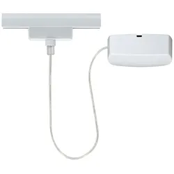 Paulmann Zubehör für 1-Phasen-Schienensystem URAIL - Stromeinspeisung, 230V, max. 1000W, Kabel 50cm, weiß PAUL-97679