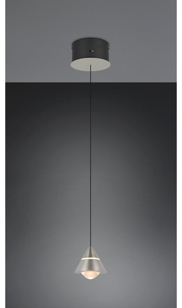Trio Romeo LED-hanglamp zilver modern design