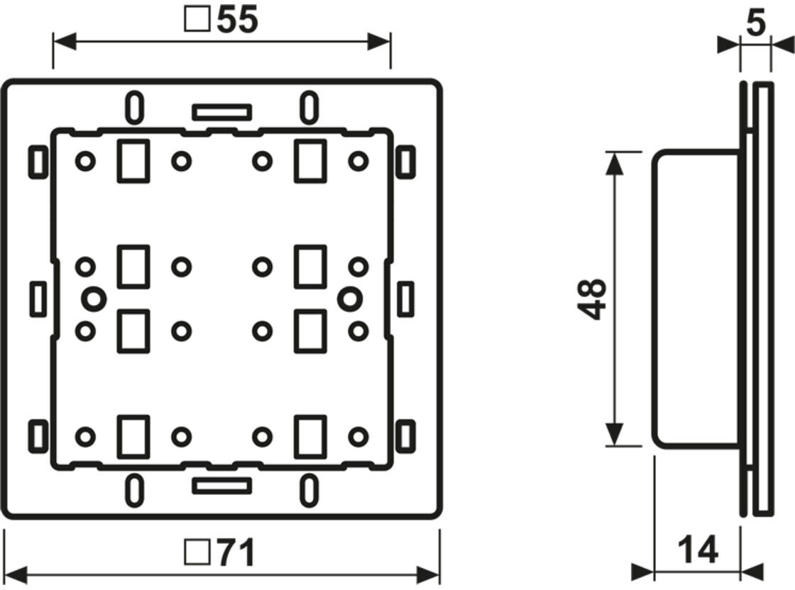 Jung KNX Tastsensor-Modul LS 4294 1ST (LS42941ST)