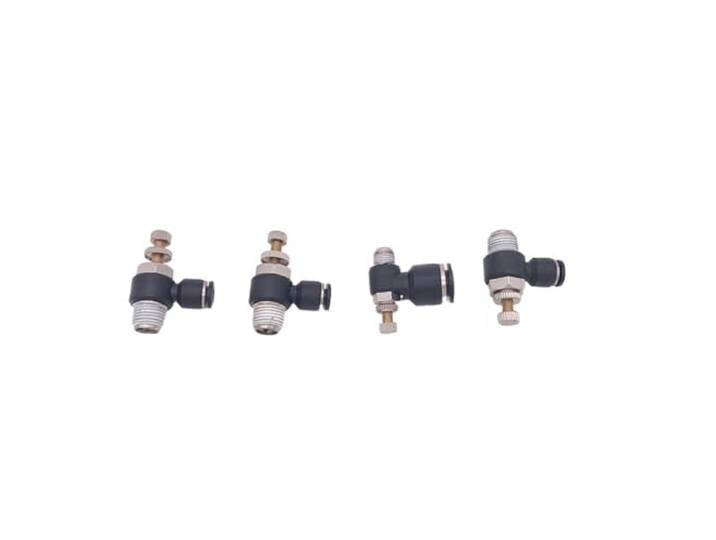 10 Stück viel Luftzylinder-Drosselventilgewinde 1/8 1/4 3/8 BSP-Schlauch 5/16 1/4 3/8 pneumatische Armaturen(Bsp Thread,5-16 INCH-1/4)
