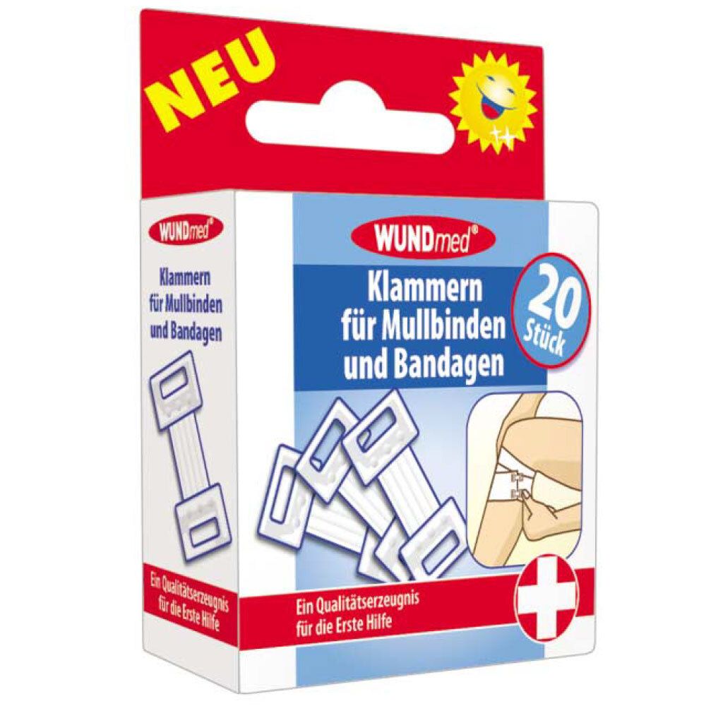Klammern f.Mulbinden+Bandagen 20 St Klammer