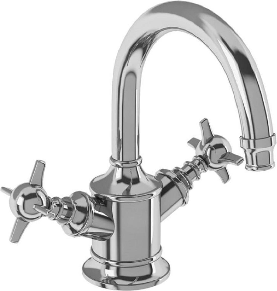 Casa Padrino Luxus Jugendstil Waschtisch Armatur Silber 18,4 x 20 x H. 21,5 cm - Nostalgisches Bad Zubehör - Badezimmer Accessoires - Barock & Jugendstil Kollektion