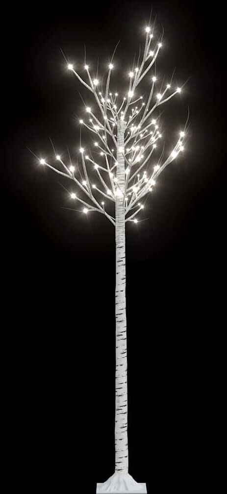 vidaXL Sapin de Noël 200 LED blanc froid Saule 1,8 m Int/Ext