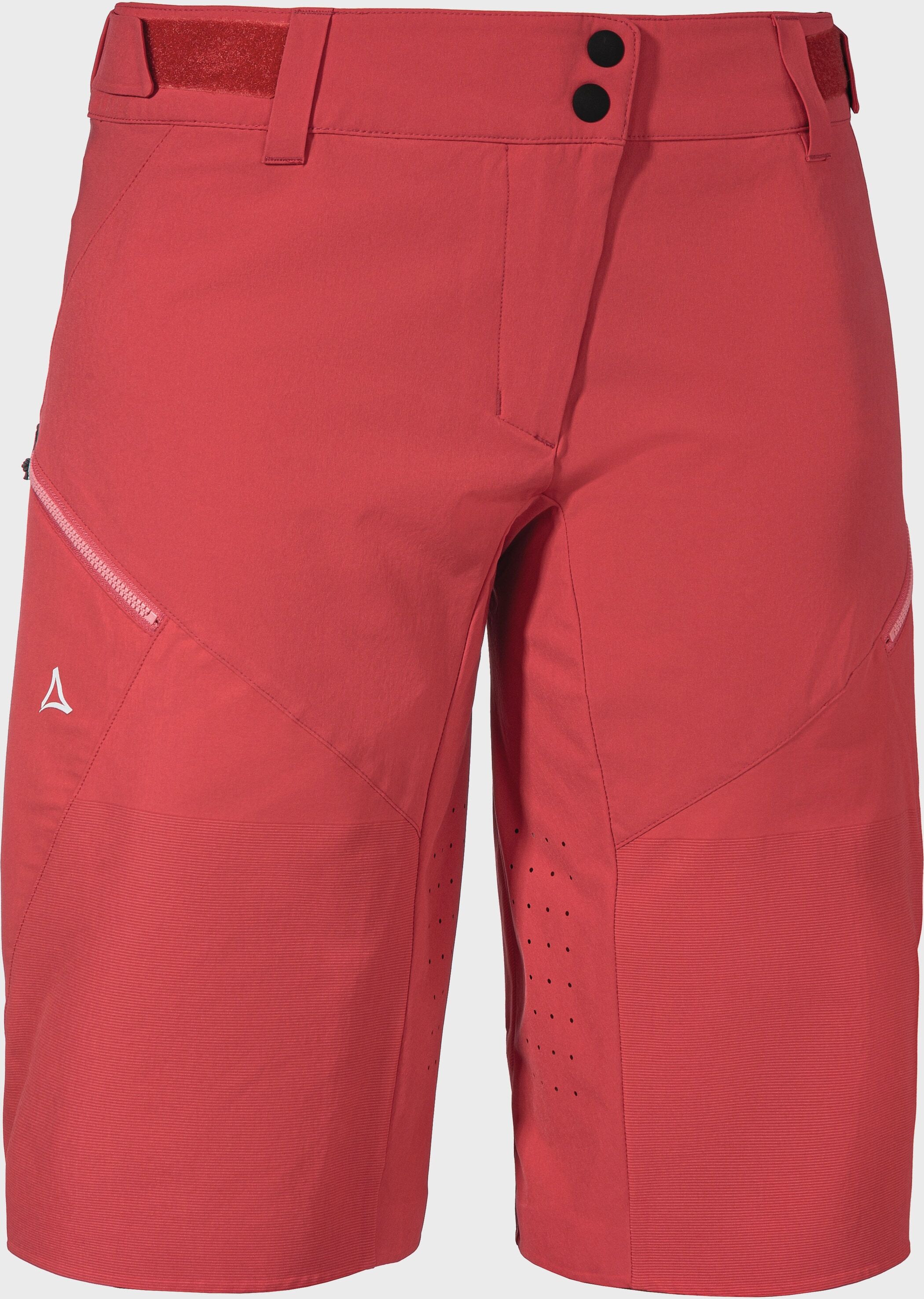 Shorts SCHÖFFEL "Shorts Arosa L", Damen, Gr. 42, Normalgrössen, rot (2003, rot), Oberstoff Rumpf oben: 89% Nylon 11% Elasthan Oberstoff Rumpf unten: 94% Nylon 6% Elasthan, Hosen Shorts 2003, rot 42, Normalgrössen