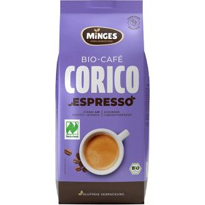 Minges Kaffee Corico Espresso, BIO, ganze Bohnen, Arabica & Robusta, 500 g