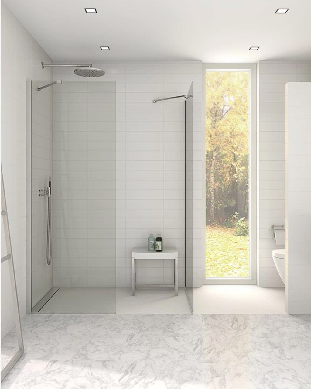 Dansani Match Festwand 79 x 197,5 cm mit Klarglas