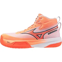 Mizuno Neo Jump Mid Volleyballschuhe 80 - flamingo coral/lava orange/whi 42