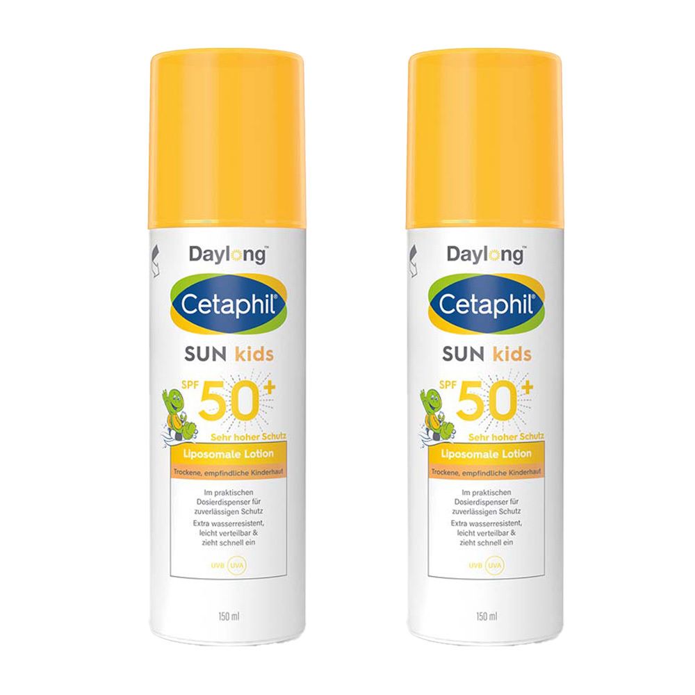 Cetaphil Sun Daylong Kids SPF 50+ Liosomale Lotion 2x150 ml