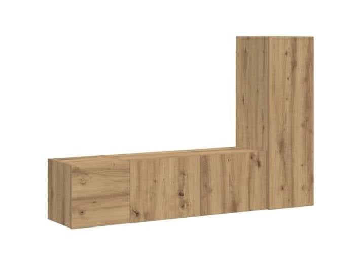 HEFZGDB TV-Wandschränke 3 STK. Artisan-Eiche Holzwerkstoff mit viel Stauraum und modernem Design für Ihr Wohnzimmer, schlankes Möbelstück mit langlebigem Material und praktischer
