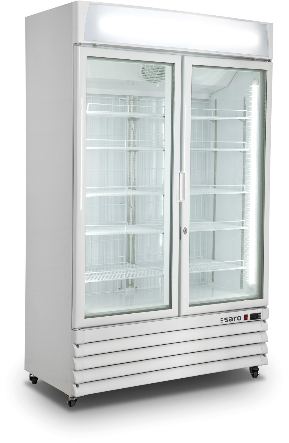 SARO Tiefkühlschrank mit 2 Glastüren, Modell D 800 - weiß