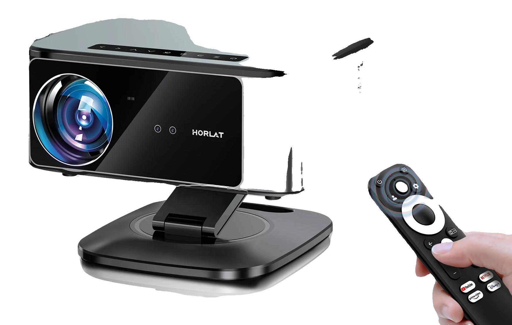 Projektor, Full HD 1080P, 3000 ANSI Lumen, T10PRO mit TV-Stick, EU-Stecker