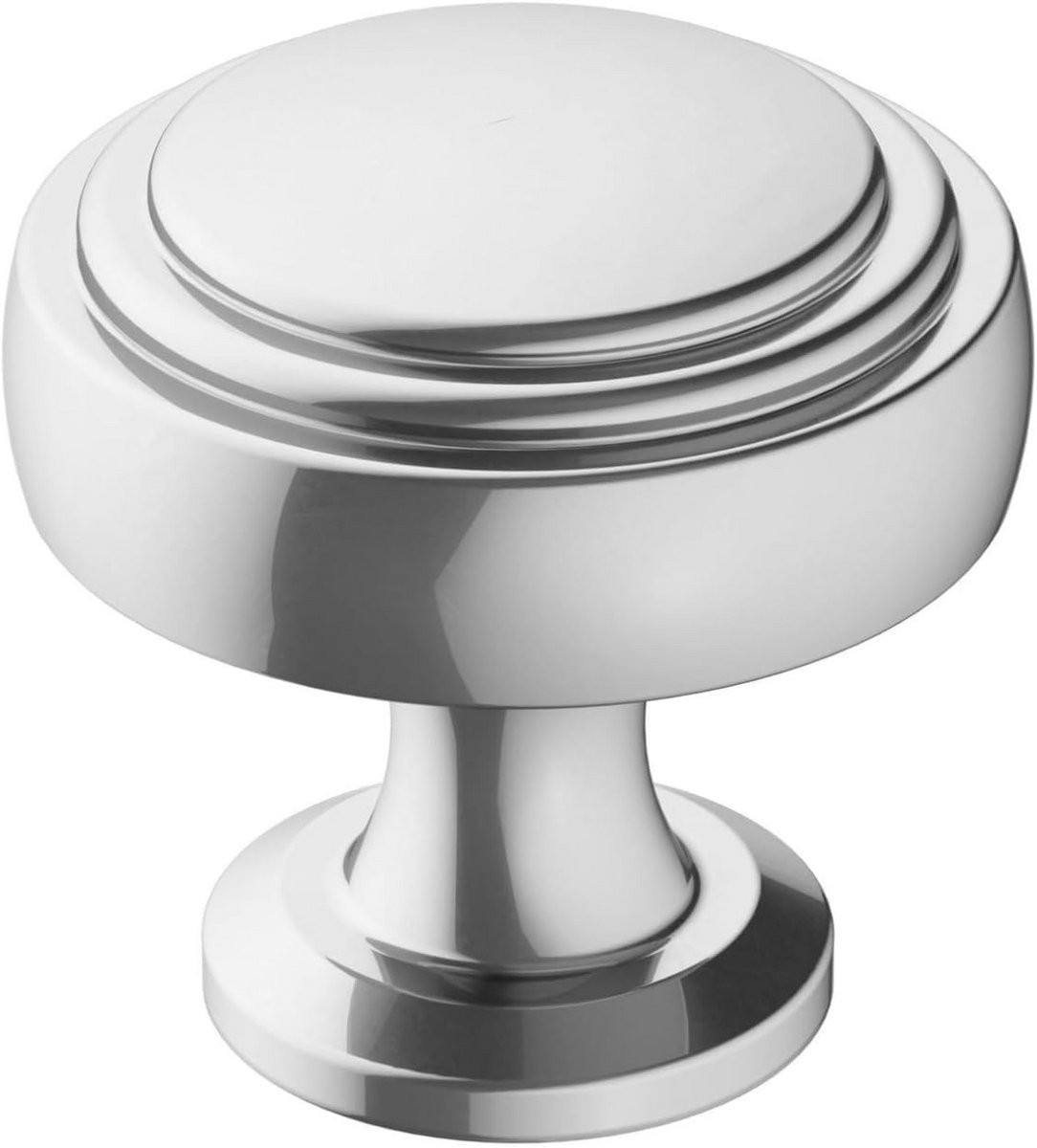 Traditionele Kastknop en Ladeknop voor Meubels - Gepolijst Chroom - 32 mm