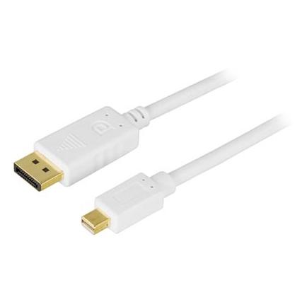 Deltaco DP-1130 DisplayPort-Kabel 3 m mini DisplayPort Weiss (3 m) (DP-1130)