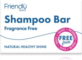 Friendly Soap Natural Shampoo Bar Fragrance Free Sabão natural para cabelo sem perfume 95 g. Natural Shampoo Bar Fragrance Free