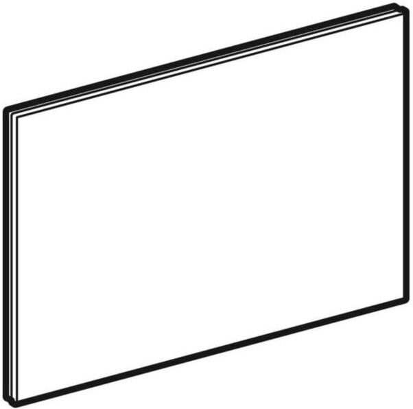 Geberit Sigma80 Betätigungsplatte 242618SM1 Glas, verspiegelt