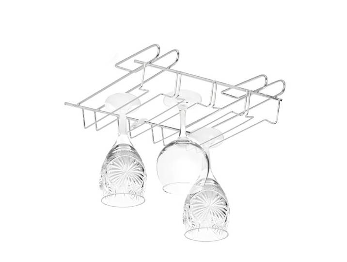 Relaxdays 4x Supports à verres à vin pour armoire