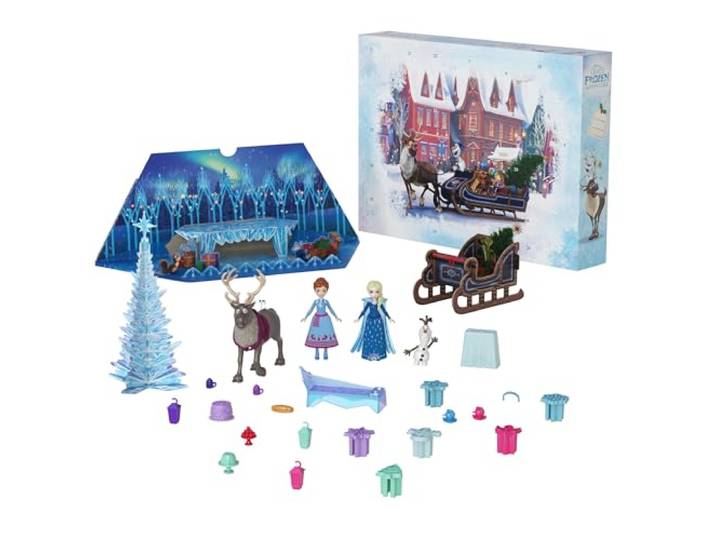 Mattel Disney Frozen adventskalender met kleine Anna en Elsa